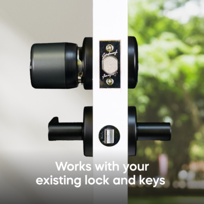 Tedee Smart Lock Tedee Go Retrofit Smart Lock for Deadbolts - WiFi & Bluetooth Access with App, Web Portal, Link - Black - Image 2
