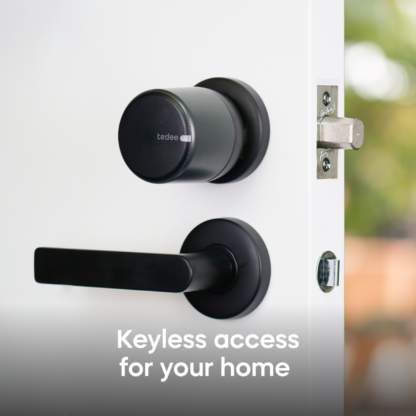 Tedee Smart Lock Tedee Go Retrofit Smart Lock for Deadbolts - WiFi & Bluetooth Access with App, Web Portal, Link - Black - Image 3