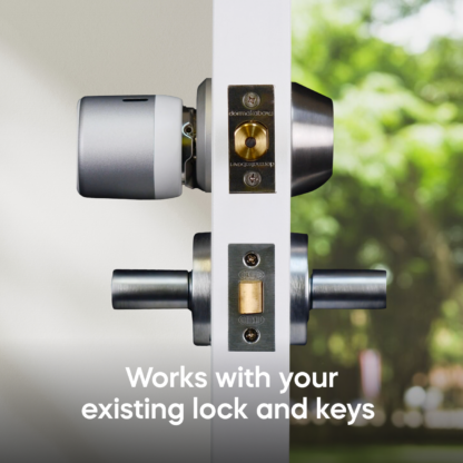 Tedee Smart Lock Tedee Go Retrofit Smart Lock for Deadbolts – WiFi, Bluetooth & Code Access with App, Keypad, Web Portal, Link – Silver - Image 2