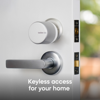 Tedee Smart Lock Tedee Go Retrofit Smart Lock for Deadbolts – WiFi, Bluetooth & Code Access with App, Keypad, Web Portal, Link – Silver - Image 3