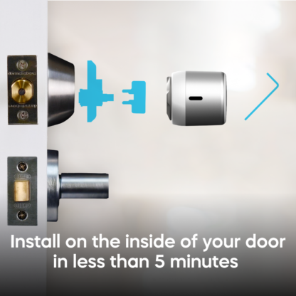Tedee Smart Lock Tedee Go Retrofit Smart Lock for Deadbolts – WiFi, Bluetooth & Code Access with App, Keypad, Web Portal, Link – Silver - Image 4
