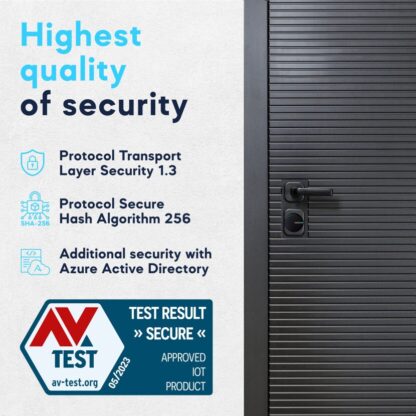 Tedee Smart Lock Tedee Go Retrofit Smart Lock for Multipoint Locks - WiFi, Bluetooth & Code Access with App, Keypad, Web Portal, Link - Black - Image 7