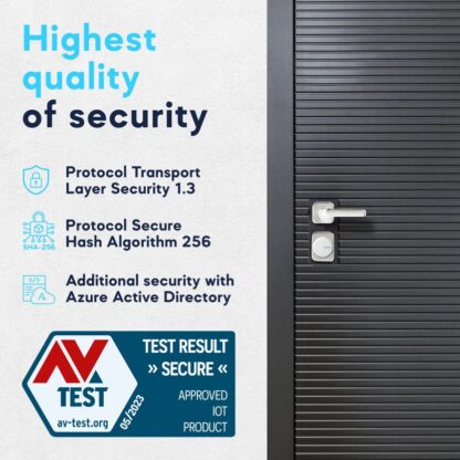 Tedee Smart Lock Tedee Go Retrofit Smart Lock for Multipoint Locks - WiFi & Bluetooth Access with App, Web Portal, Link - Silver - Image 7